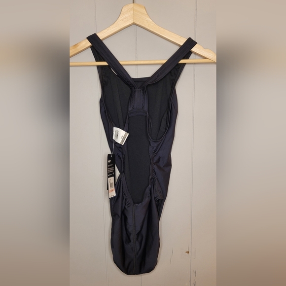 NWT Speedo Pro LT Womens One-Piece Black Swimsuit, Size 10 - Picture 5 of 6